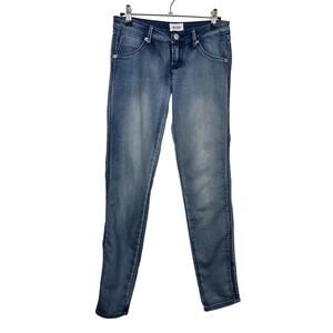 Hudson Skinny Jeggings Jeans Girls 16 Blue Knit Denim Stretch Flap Pockets